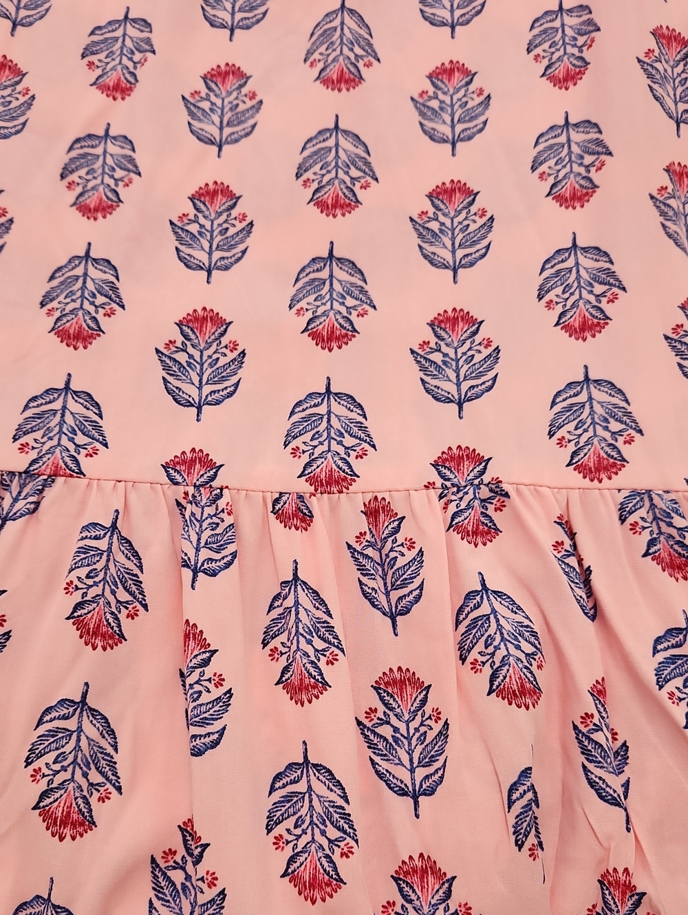 Old Navy Pink Posies Tie Back Cutout Ruffle Maxi Dress Plus Size 3X NWT - Picture 9 of 16